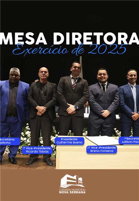 Mesa Diretora da Câmara de Nova Serrana 2025